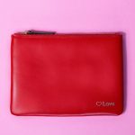 Jem+Bea Personalised Clutch Red