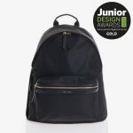 Jem+Bea Jamie Black Python Backpack