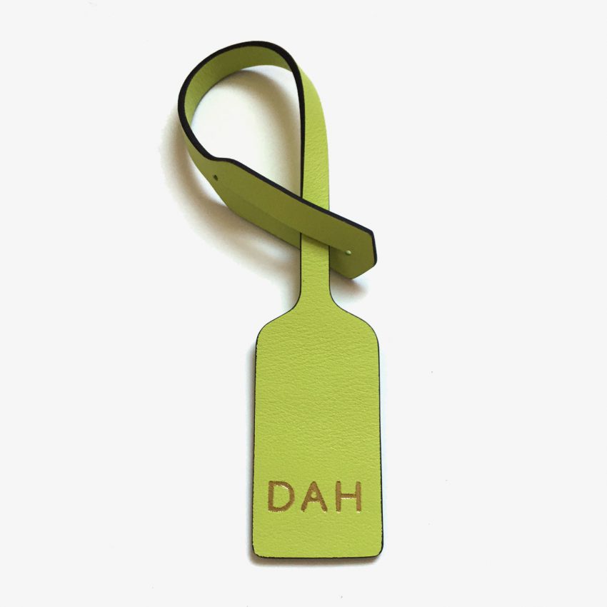 Jem+Bea Personalised Oversize Tag Chartreuse