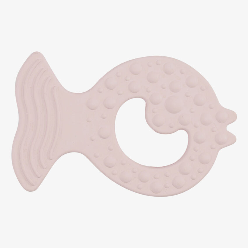 Hevea Bumi bebe fish soother rose
